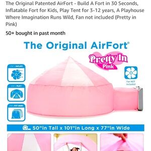 Pink and white Air fort